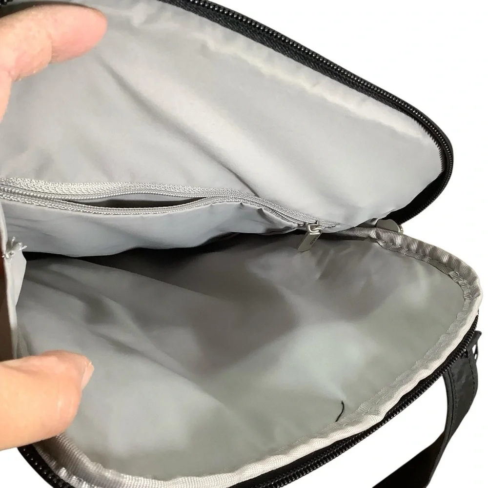 Travelin Black Crossbody Slim Bag